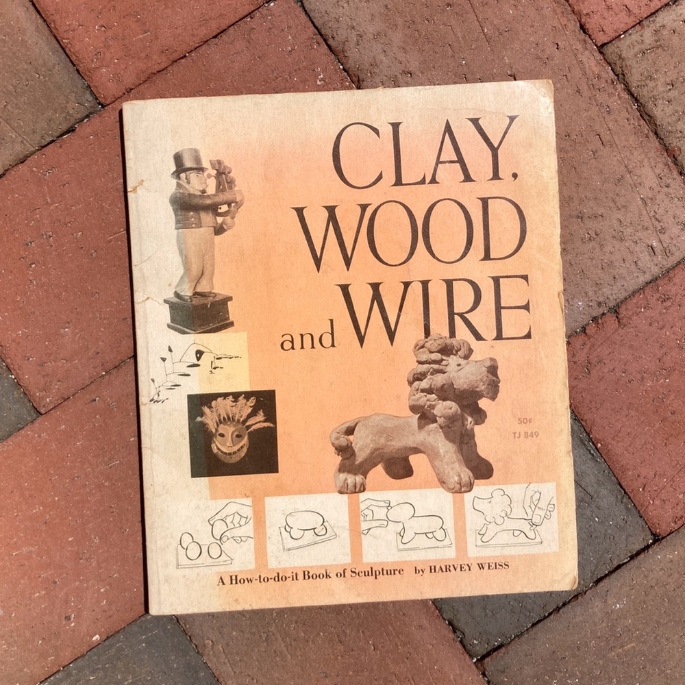 1966 Clay Wood and Wire Arts Crafts Projects Sculpture DIY Artsy Masks Animals